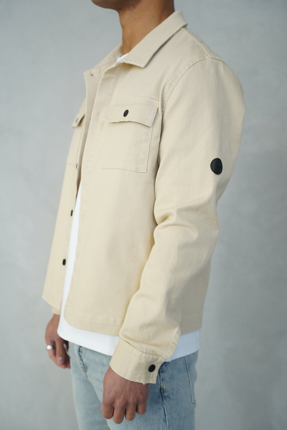 Capo Washed Overshirt - Stone