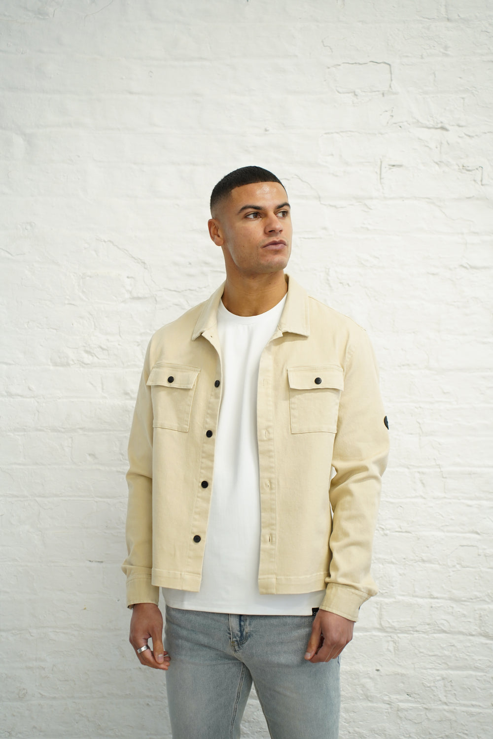 Capo Washed Overshirt - Stone