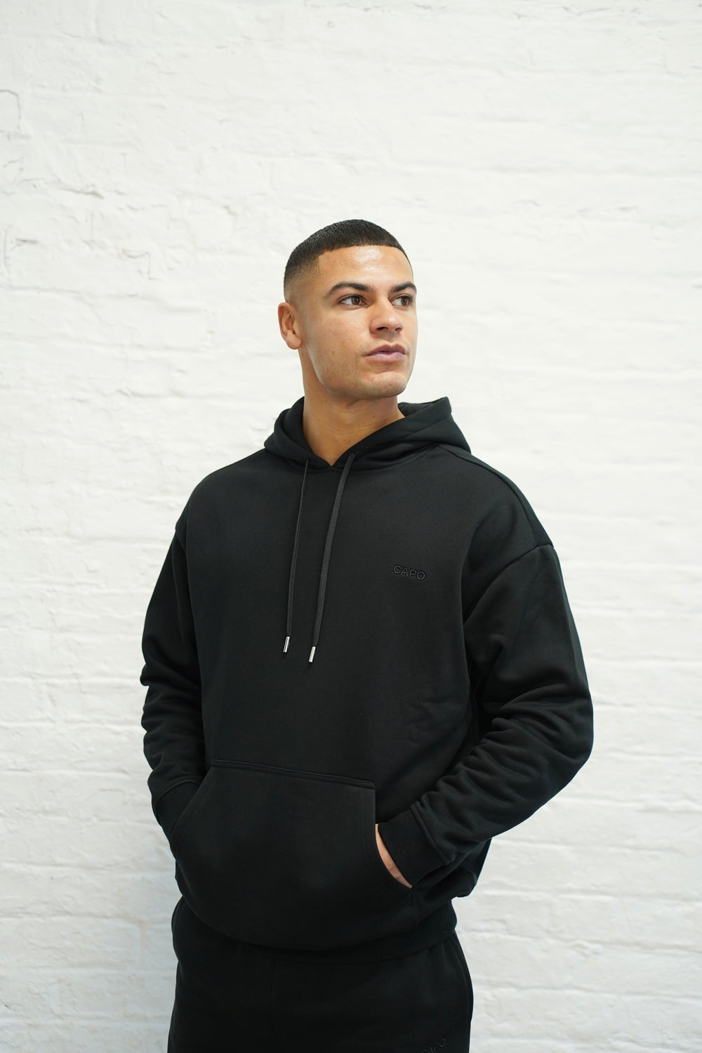 Capo Tracksuit Overhead Hoodie - Black