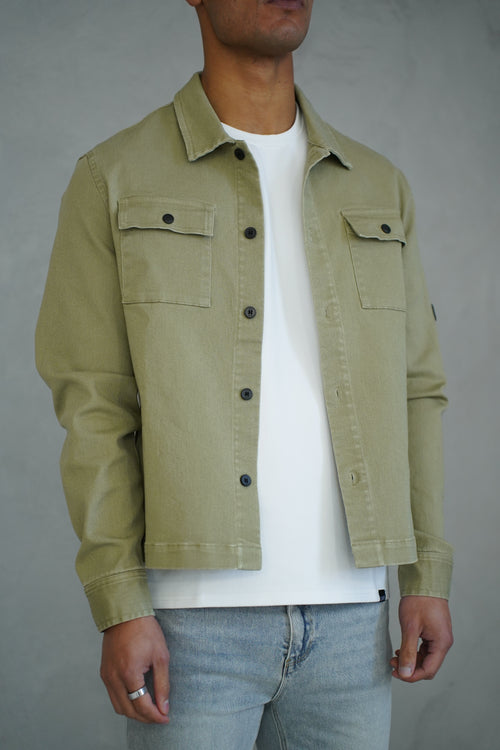 Capo Washed Overshirt - Khaki