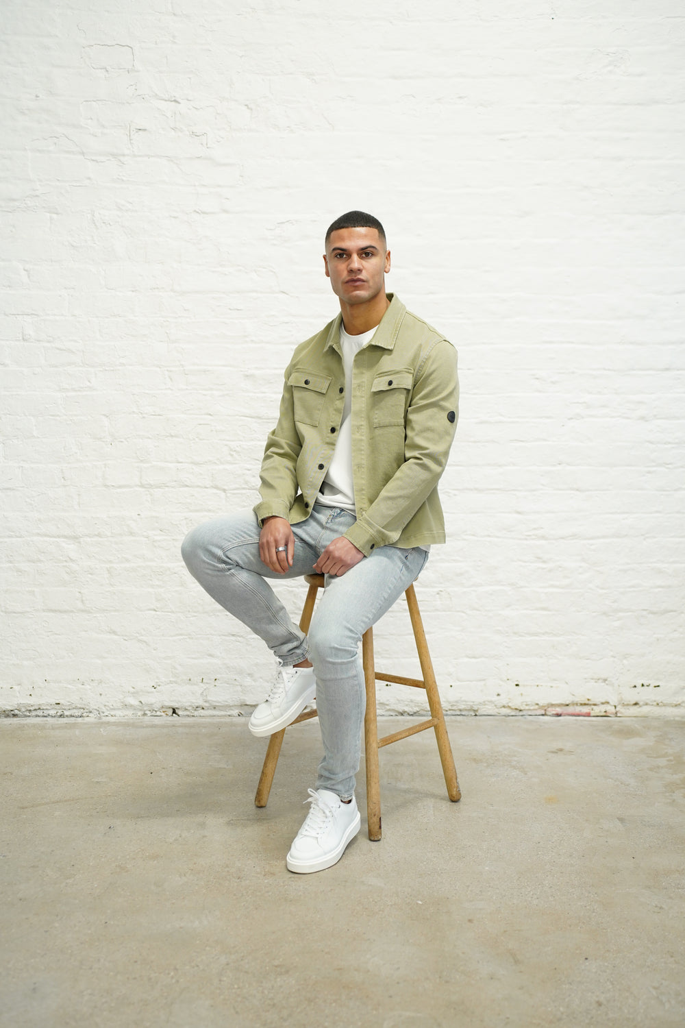 Capo Washed Overshirt - Khaki