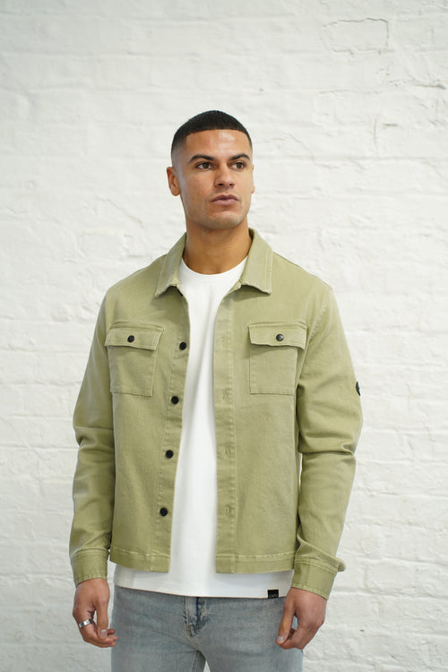 Capo Washed Overshirt - Khaki