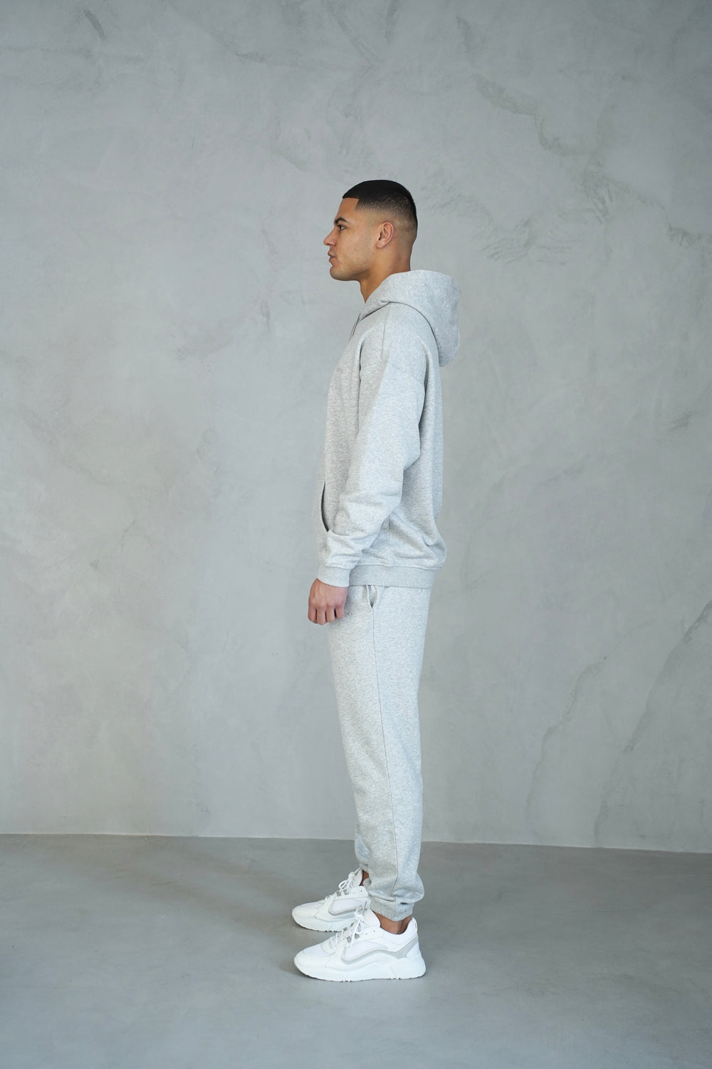 Capo Tracksuit Overhead Hoodie - Grey Marl