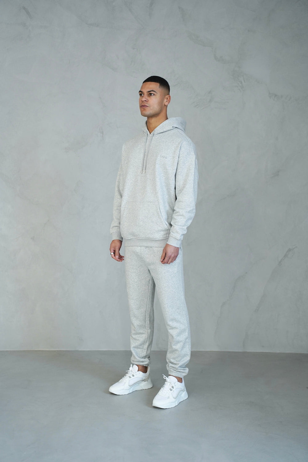 Capo Tracksuit Overhead Hoodie - Grey Marl