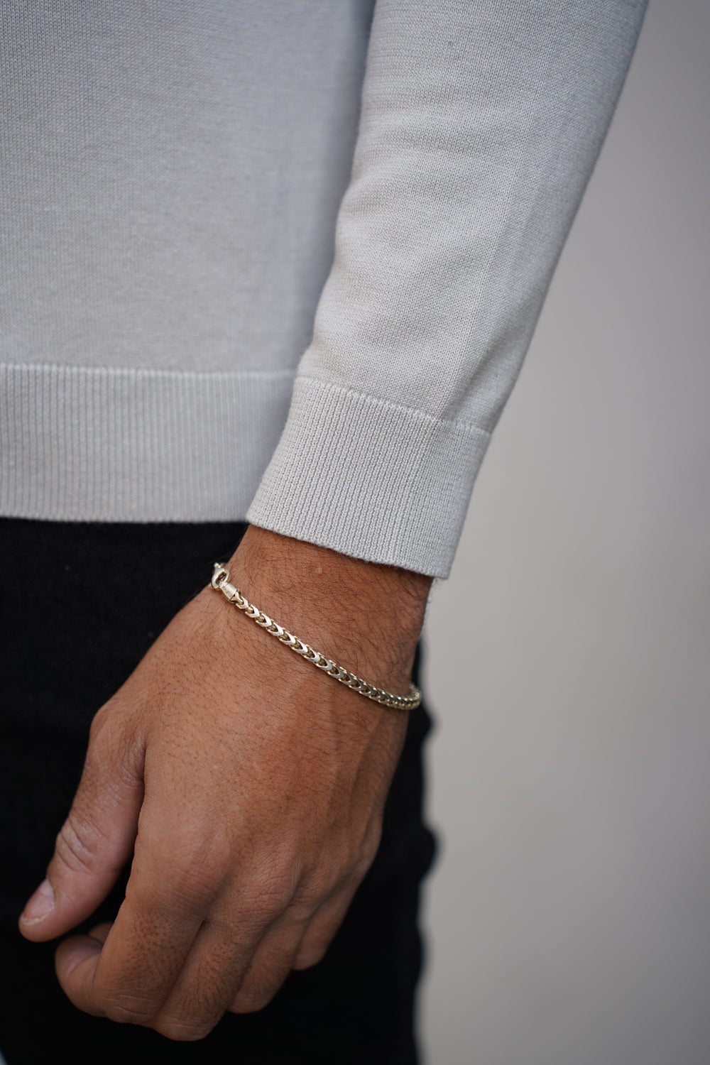 Capo Egyptian Cotton Crew Neck Jumper - Stone