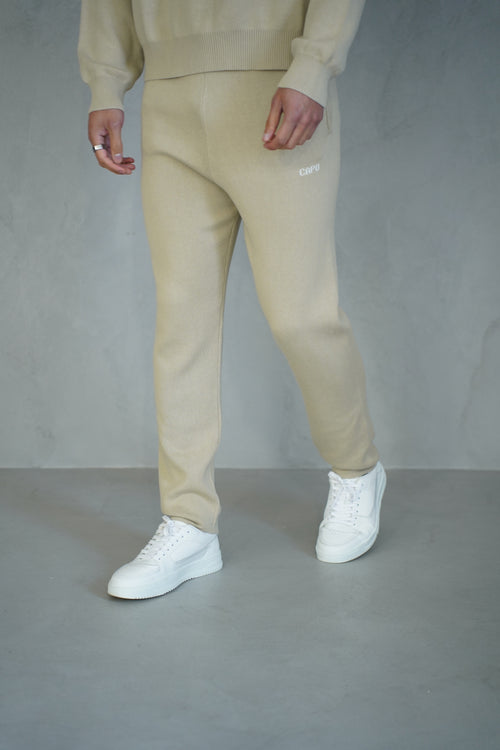 Capo Knitted Joggers - Stone