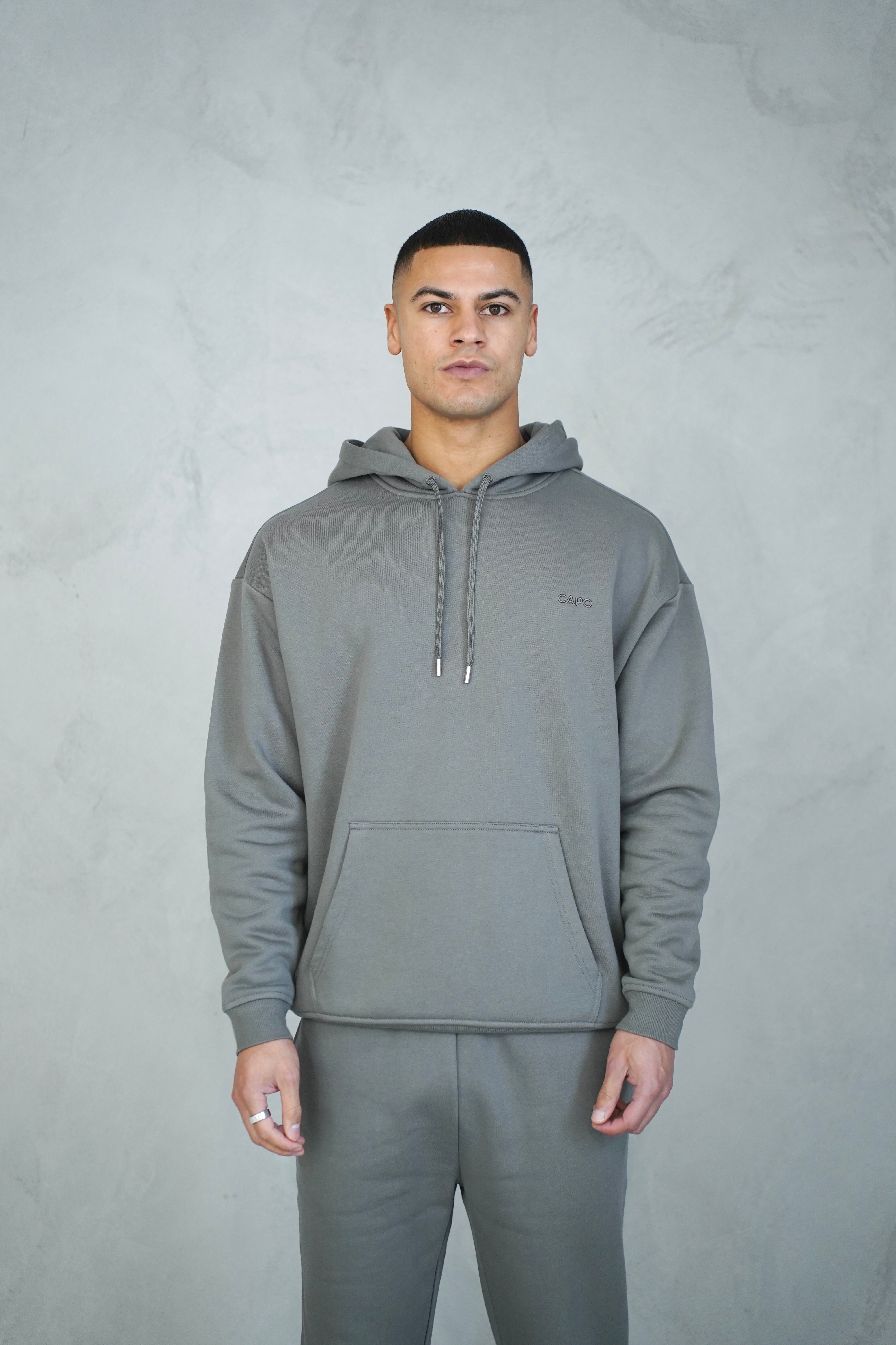 Capo Tracksuit Overhead Hoodie - Grey