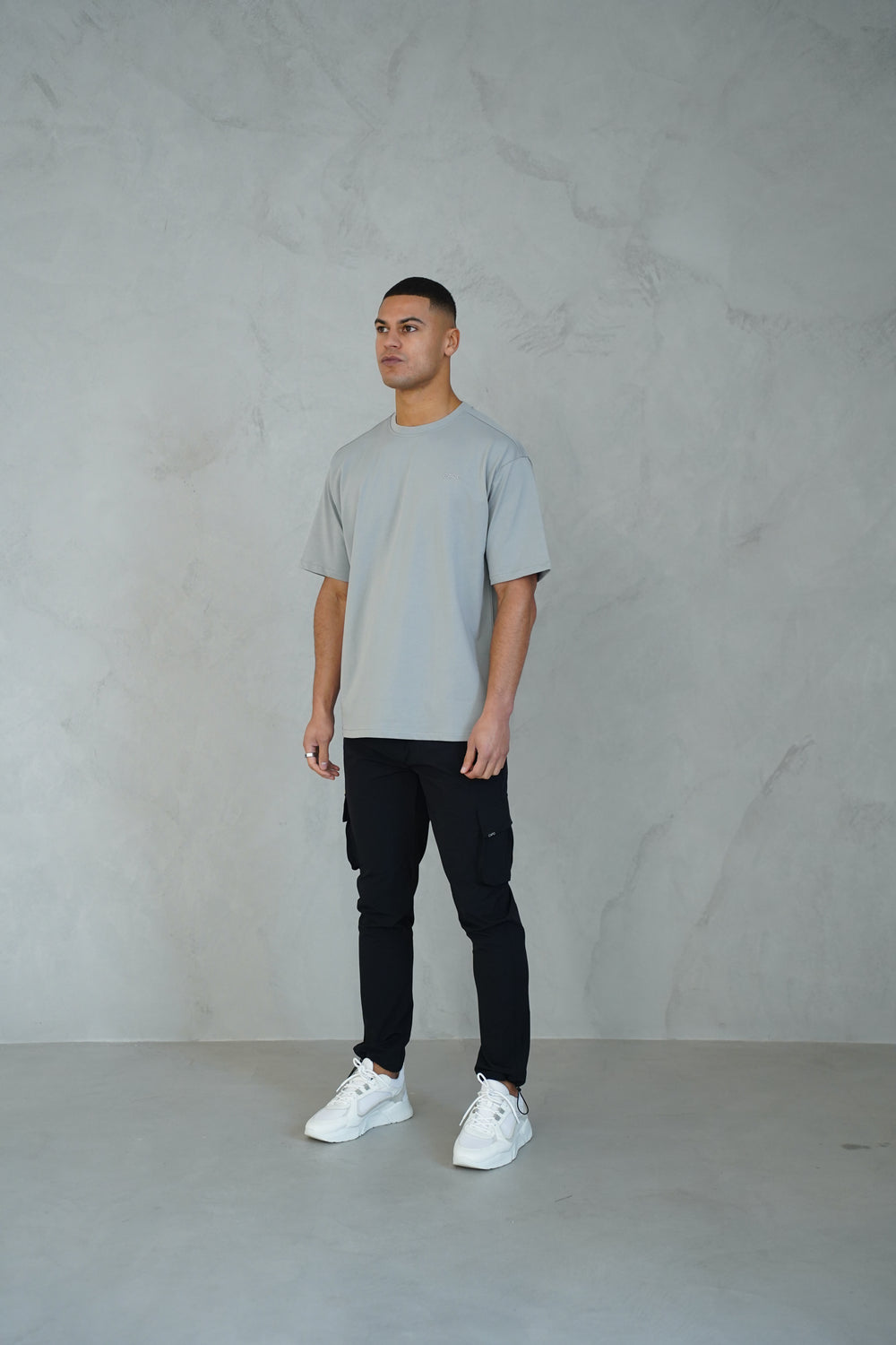 Capo Relaxed Embroidered T-Shirt - Dove Grey