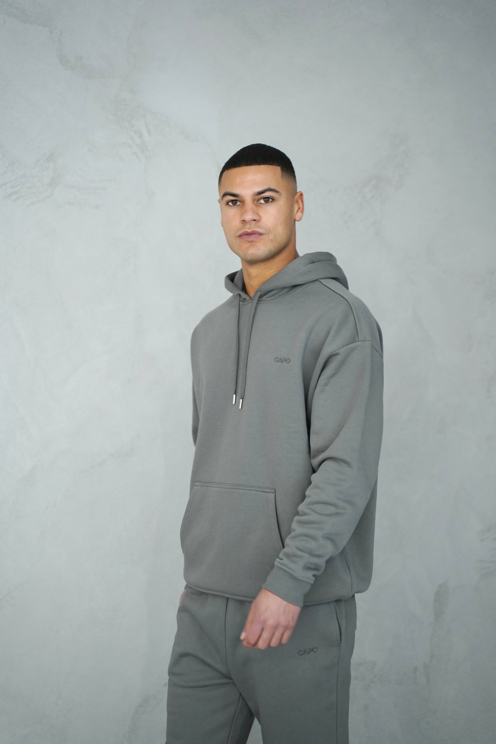 Capo Tracksuit Overhead Hoodie - Grey