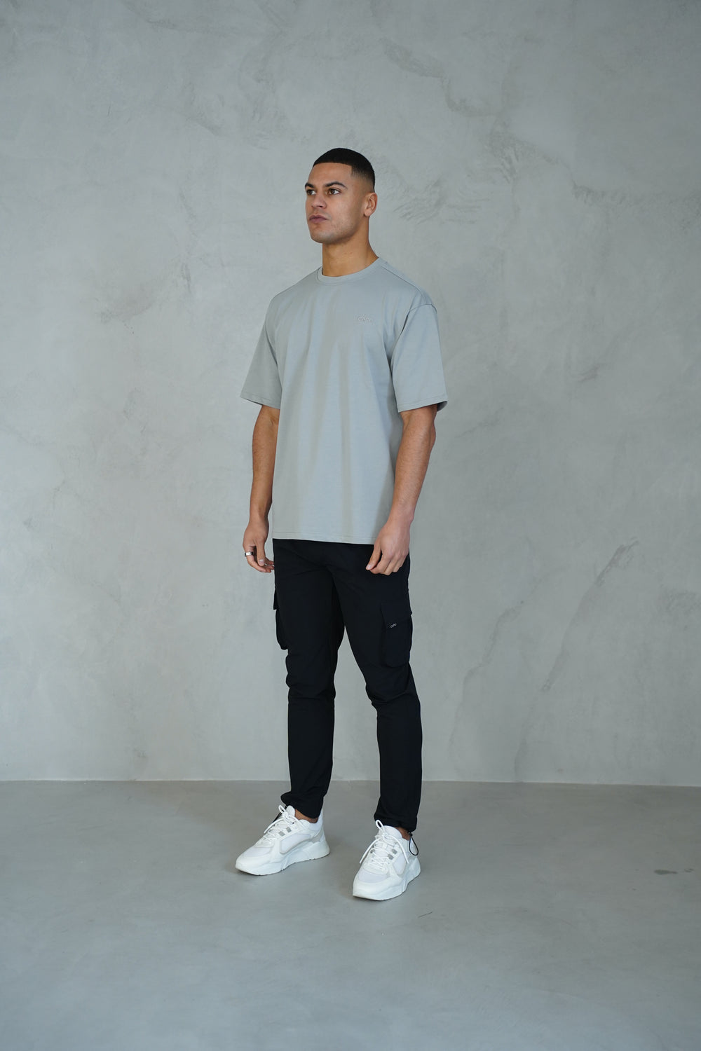 Capo Relaxed Embroidered T-Shirt - Dove Grey