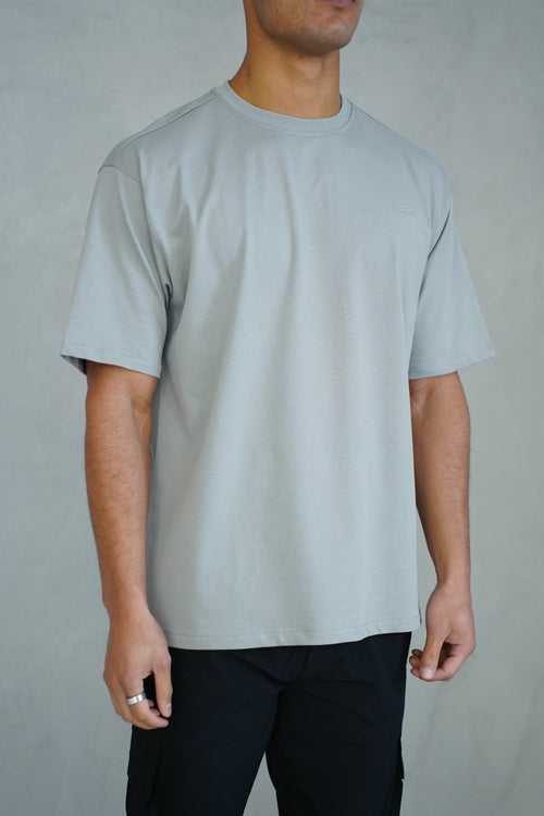 Capo Relaxed Embroidered T-Shirt - Dove Grey