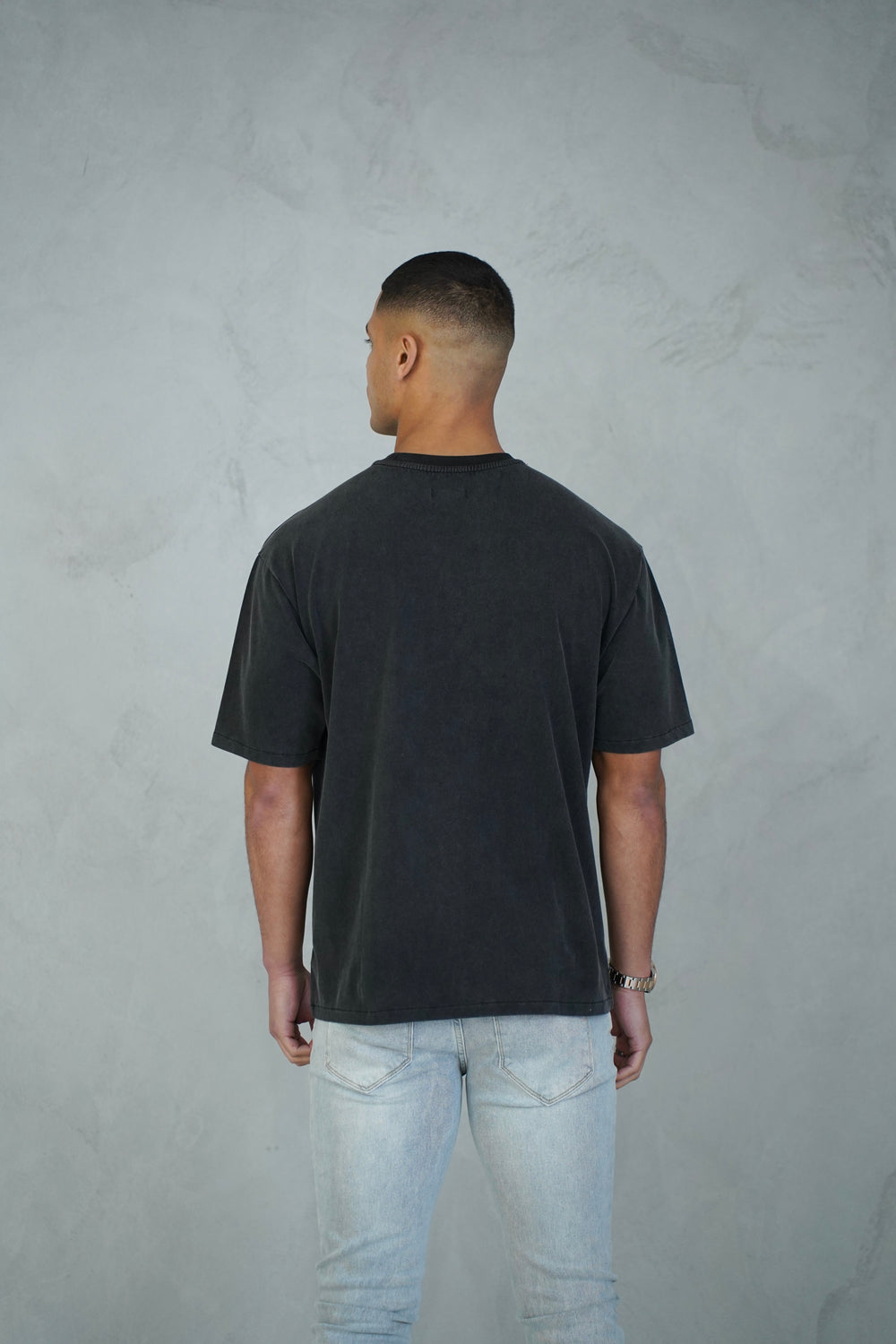 Capo Relaxed Embroidered T-Shirt - Acid Wash