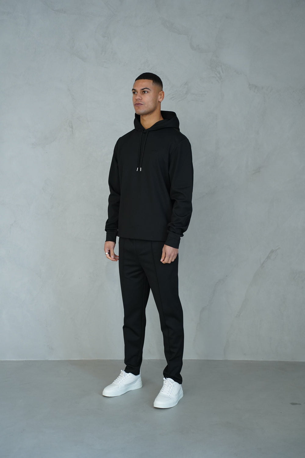 Capo Interlock Hoodie - Black