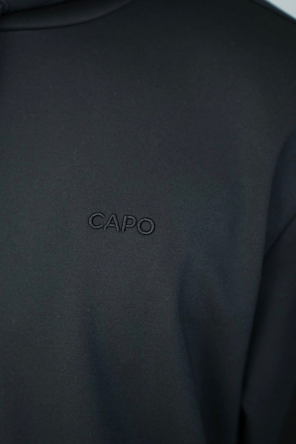 Capo Interlock Hoodie - Black