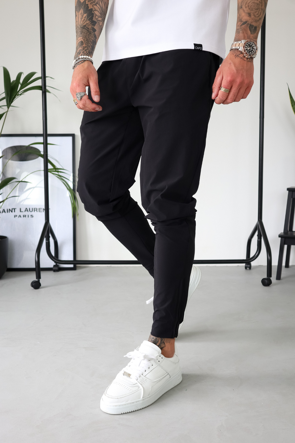 Capo TECHNICAL Track Pant - Black / Grey – CAPO | Meaning Behind The Brand