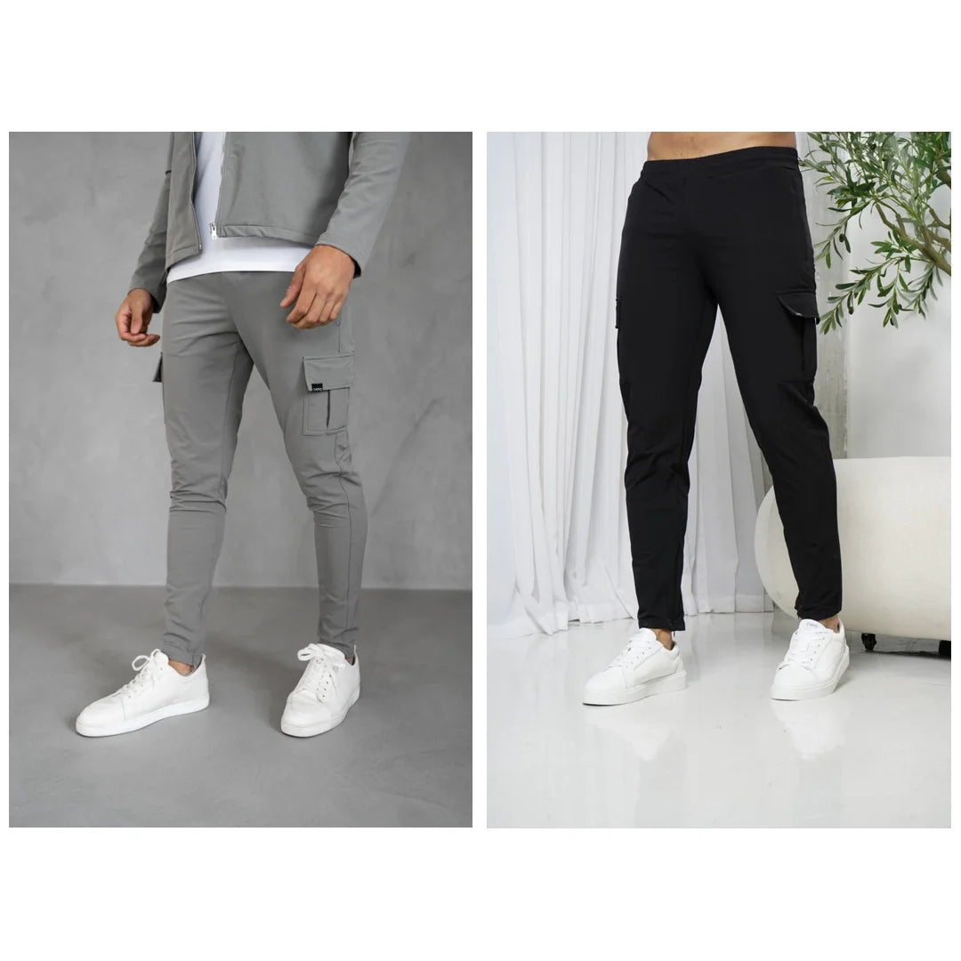 Capo UTILITY Cargo Pant 2-Pack - Light Grey & Black