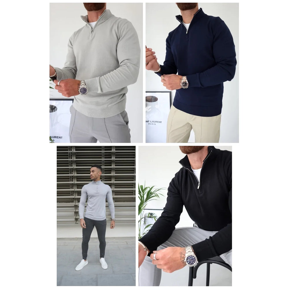 Capo Egyptian Cotton 1/4 Zip Top 4-Pack