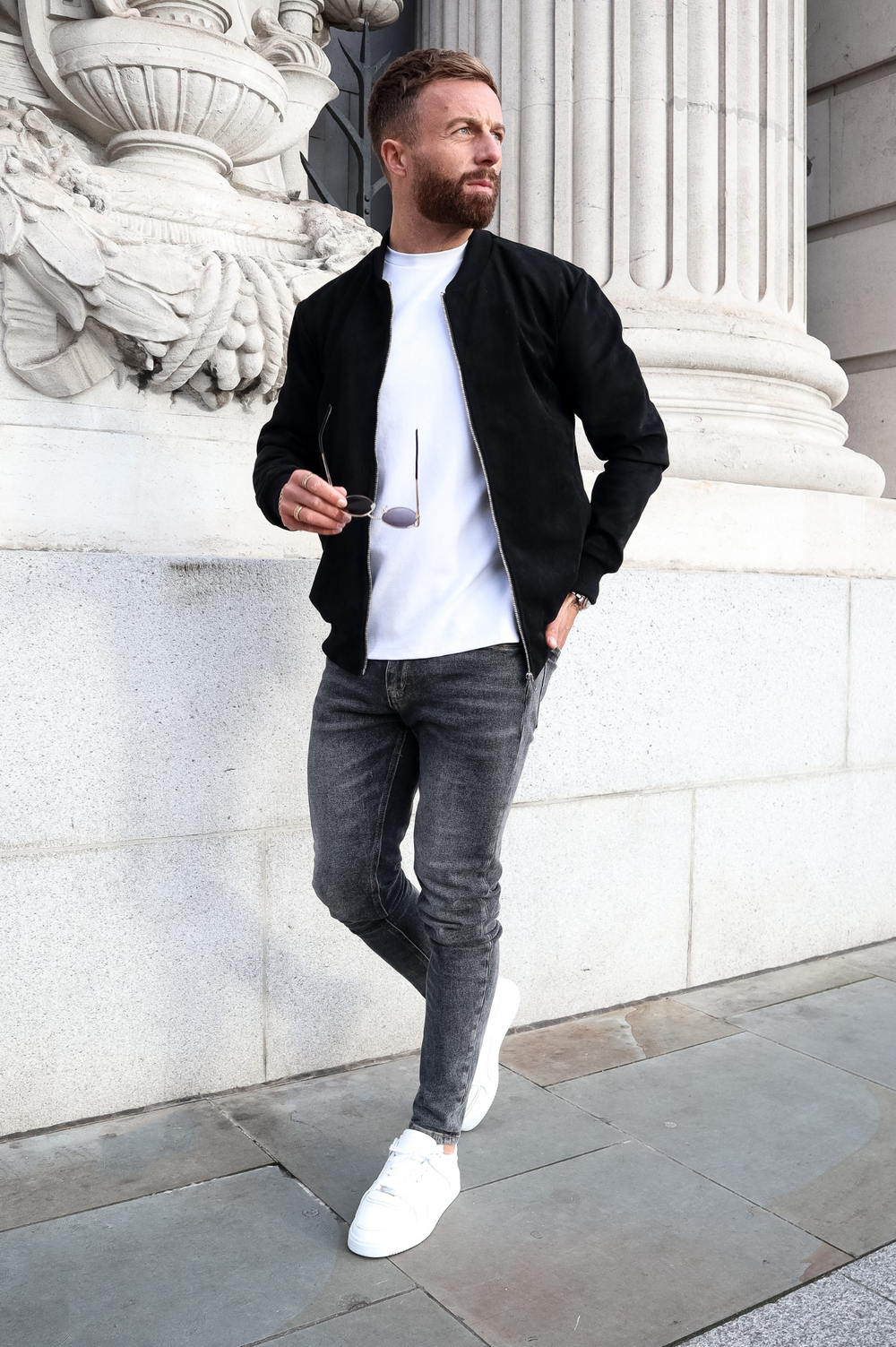 Bomber jacket over shirt hot sale