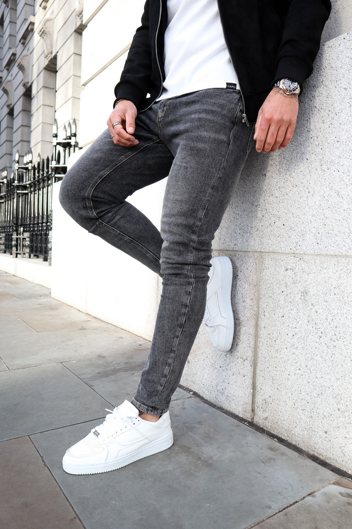 Capo Slim Fit Denim Jeans Washed Black CAPO Meaning Behind The Brand
