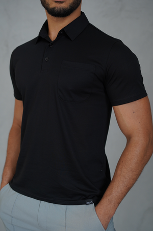 Capo MERCERISED Polo Shirt - Black