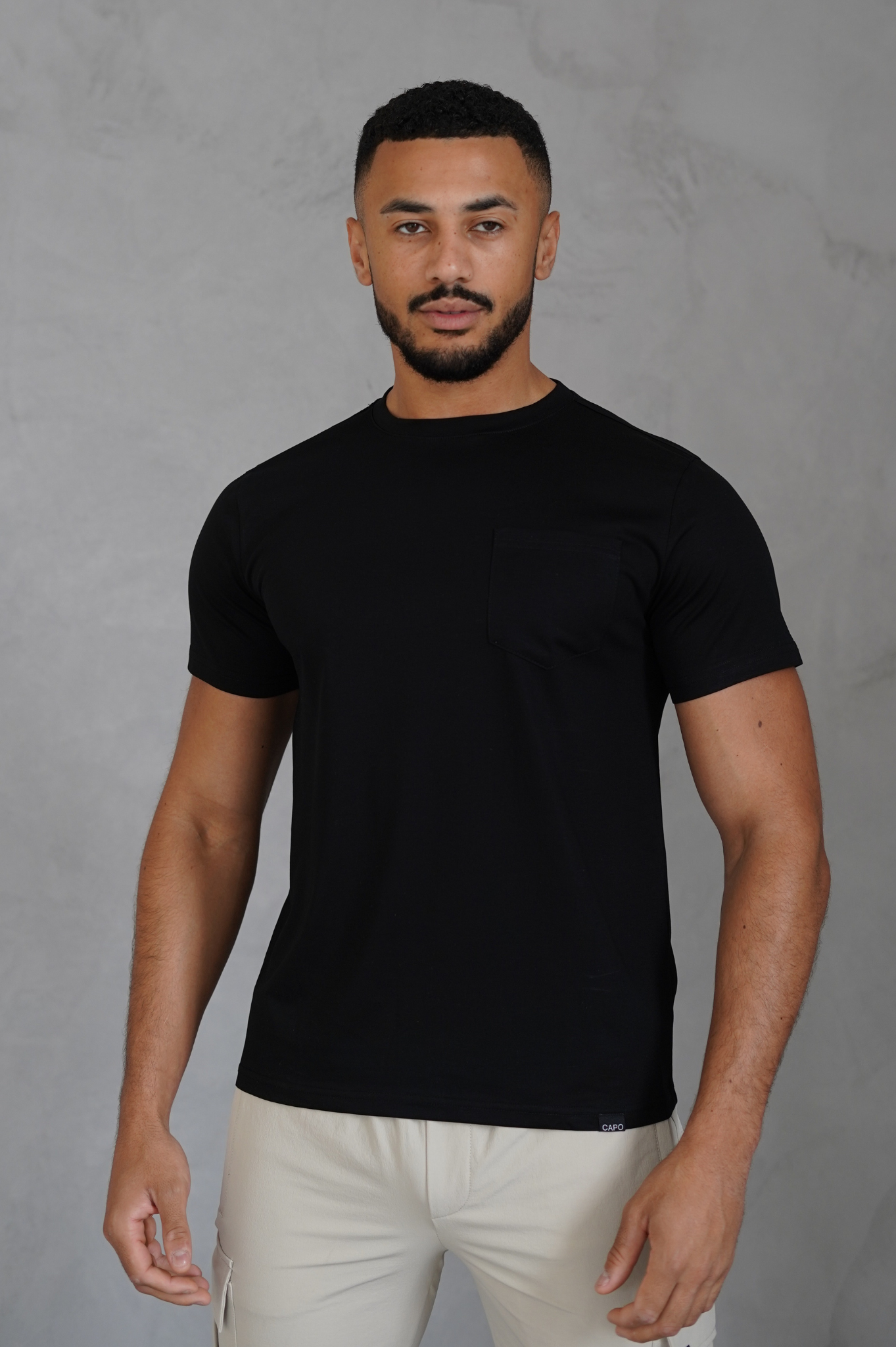 Capo MERCERISED T-Shirt - Black