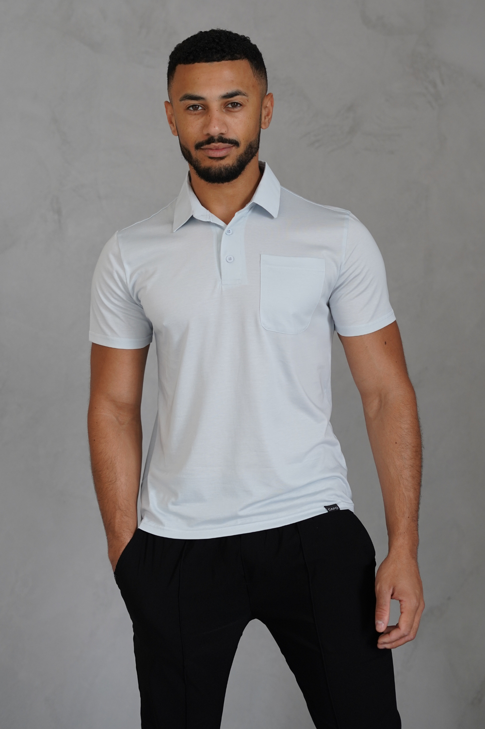 Capo MERCERISED Polo Shirt - Pale Blue – CAPO | Meaning Behind The Brand