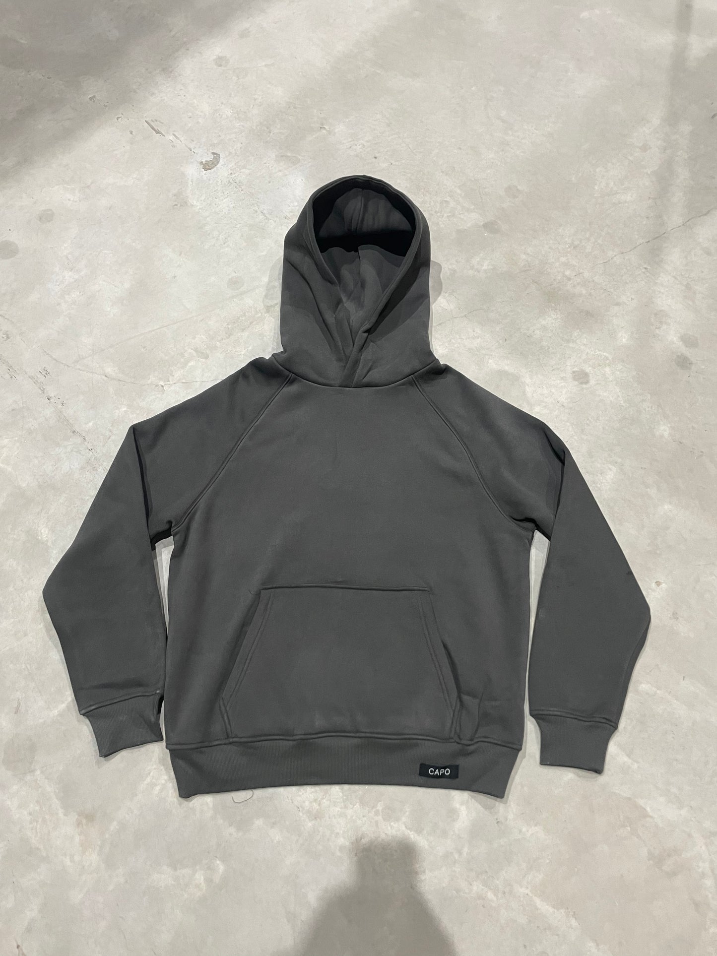 Capo RAGLAN Hoodie - Dark Grey – CAPO | Meaning Behind The Brand
