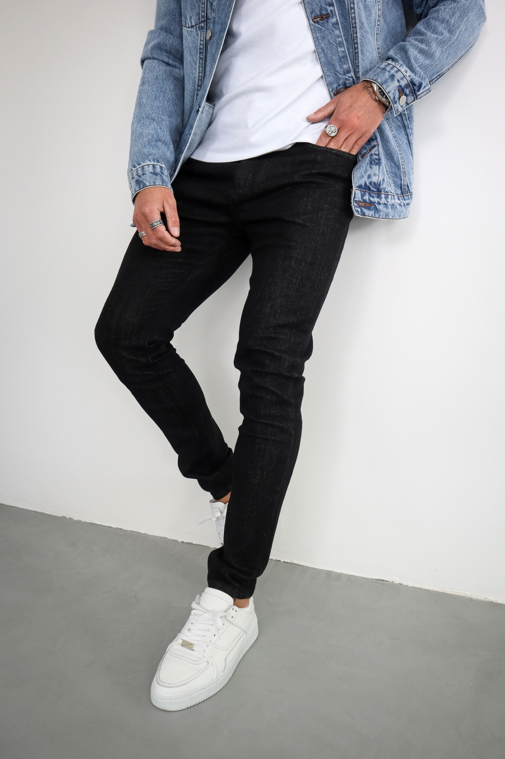 Capo Slim Fit Denim Jeans - Black – CAPO | Meaning Behind The Brand
