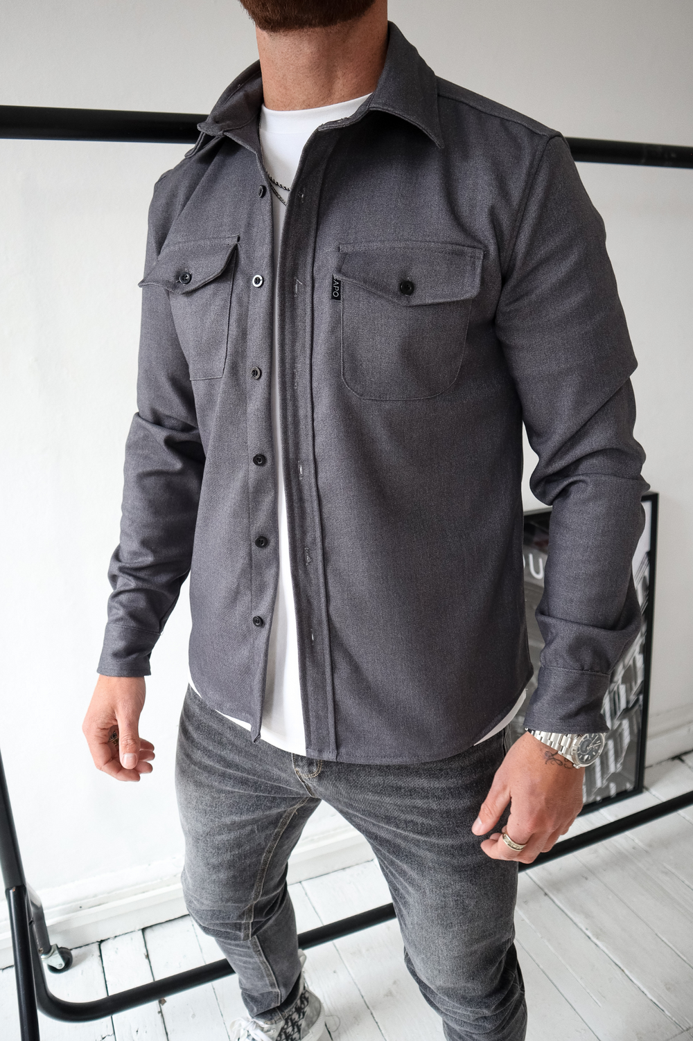 Capo OVERSHIRT - Grey – CAPO | Meaning Behind The Brand