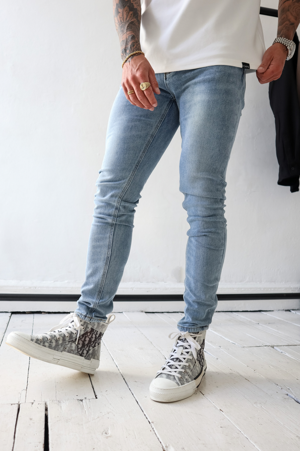 Levi's mens l8 slim straight fit jeans capo stretch l8 best sale