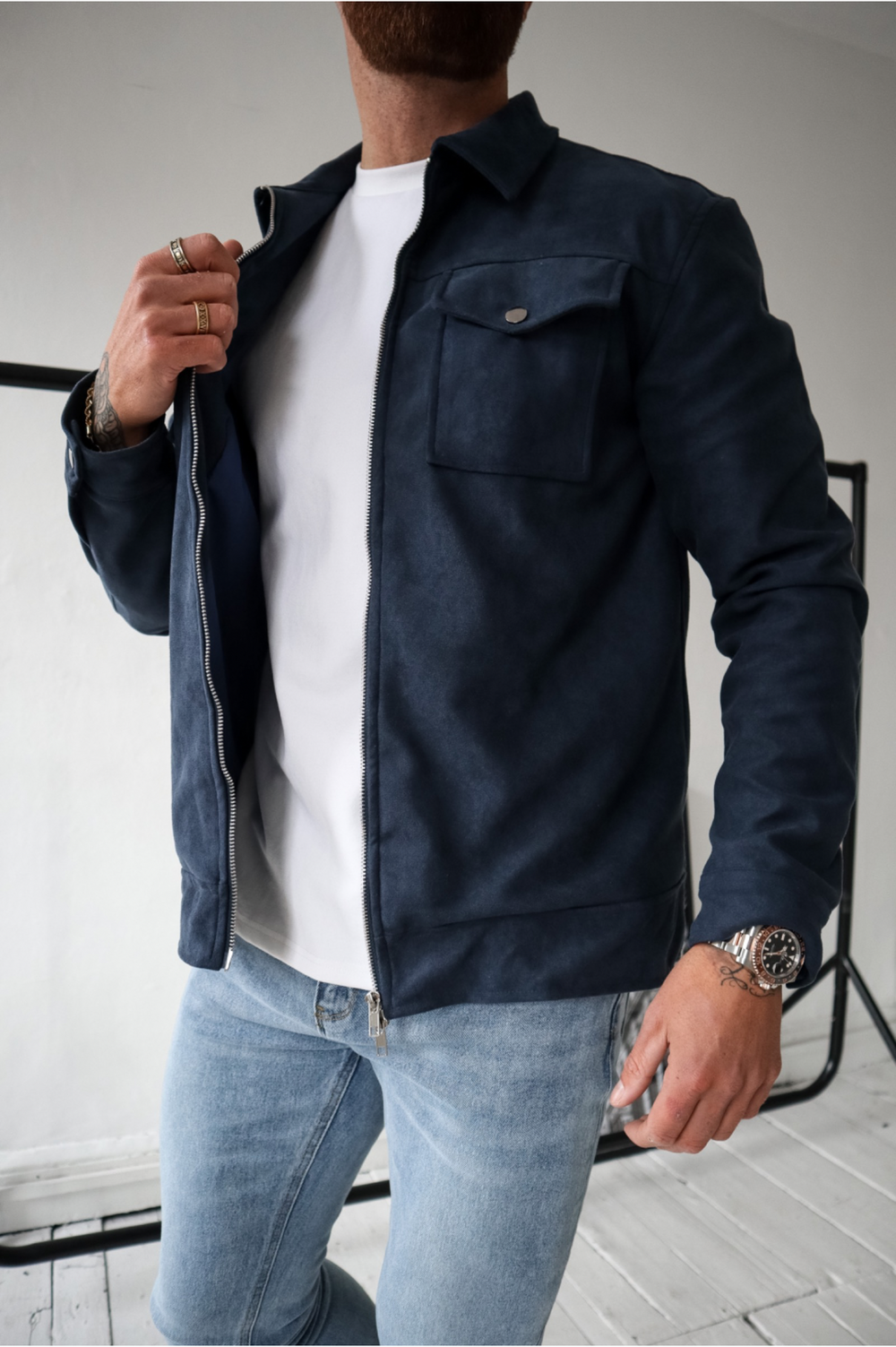 Capo SUEDE Jacket Navy CAPO Meaning Behind The Brand