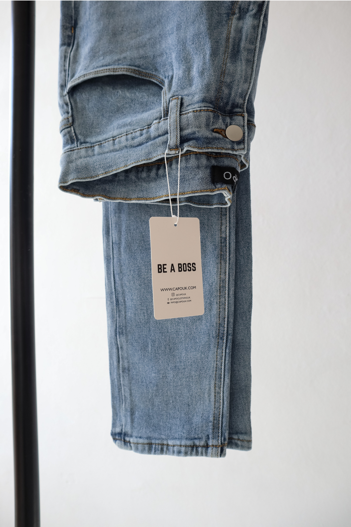 platform Aggressiv Udholdenhed Capo Slim Fit Denim Jeans - Blue – CAPO | Meaning Behind The Brand