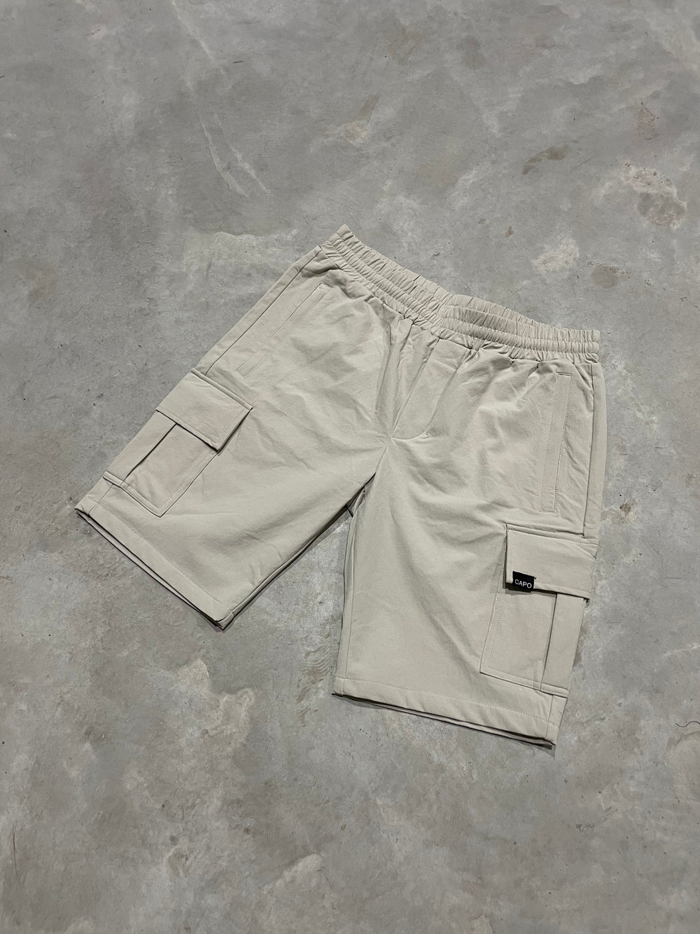 Capo UTILITY Cargo Short - Stone – CAPO | Meaning Behind The Brand
