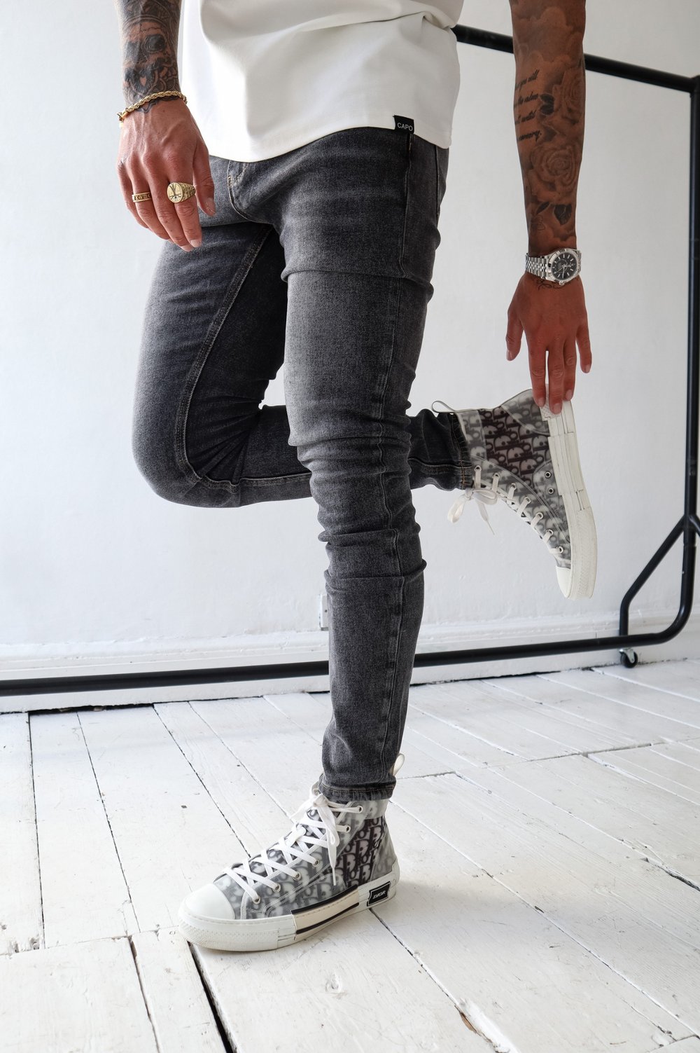 Capo Slim Fit Denim Jeans Washed Black CAPO Meaning Behind The Brand