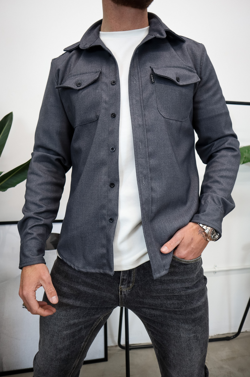 Capo OVERSHIRT - Grey – CAPO | Meaning Behind The Brand