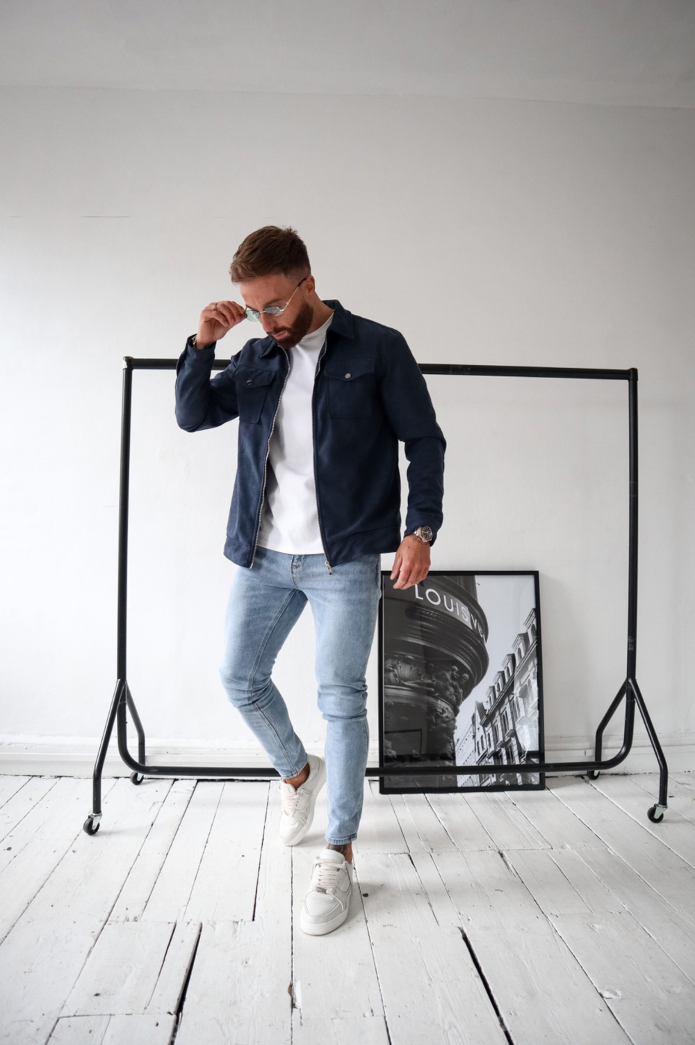 Capo SUEDE Jacket - Navy – CAPO | Meaning Behind The Brand